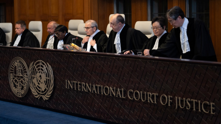 ومثلت ألمانيا أمام محكمة تابعة للأمم المتحدة بتهمة تزويد إسرائيل بالأسلحة.